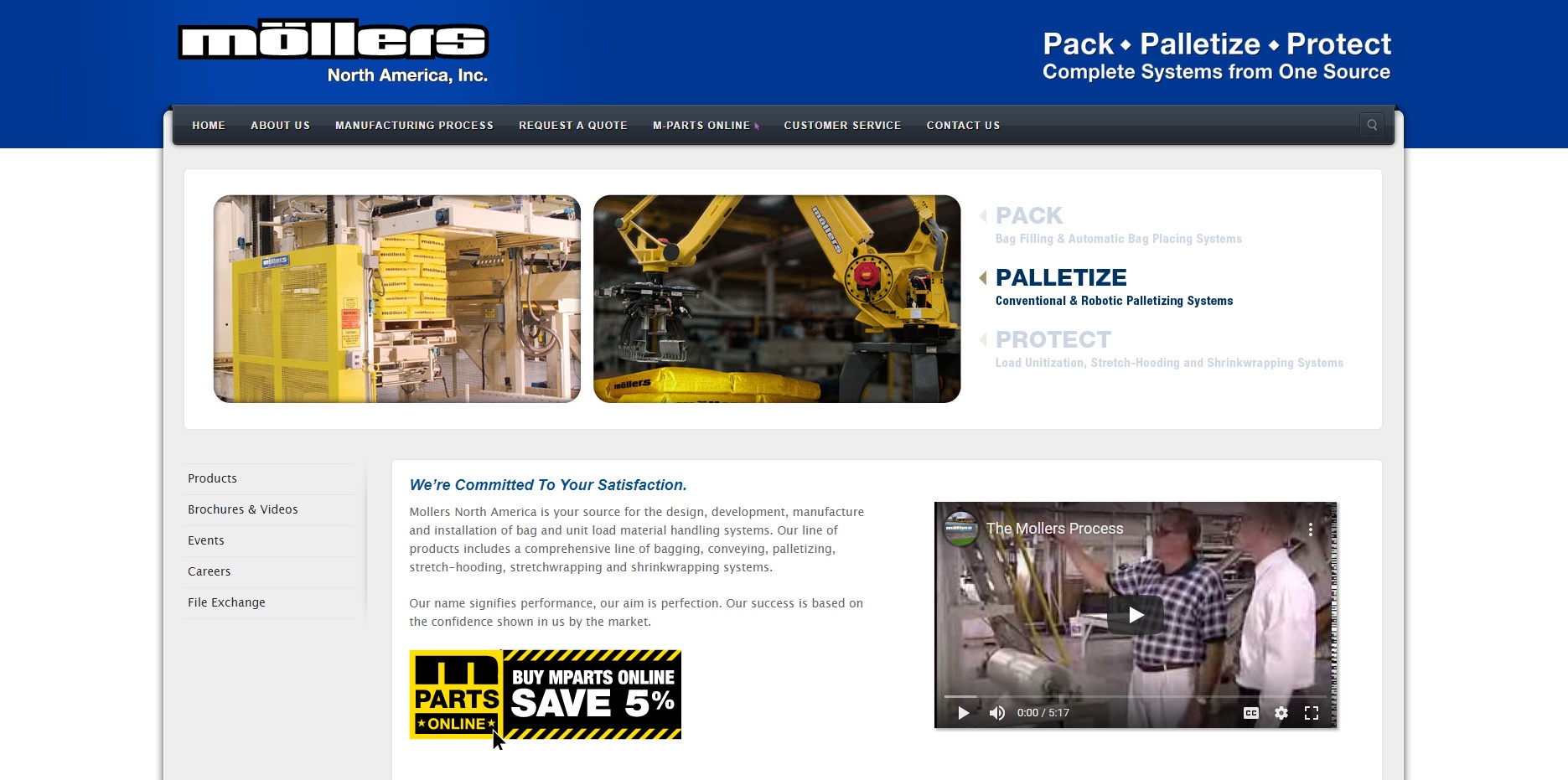 Mollers North America  Pack, Palletize and Protect.